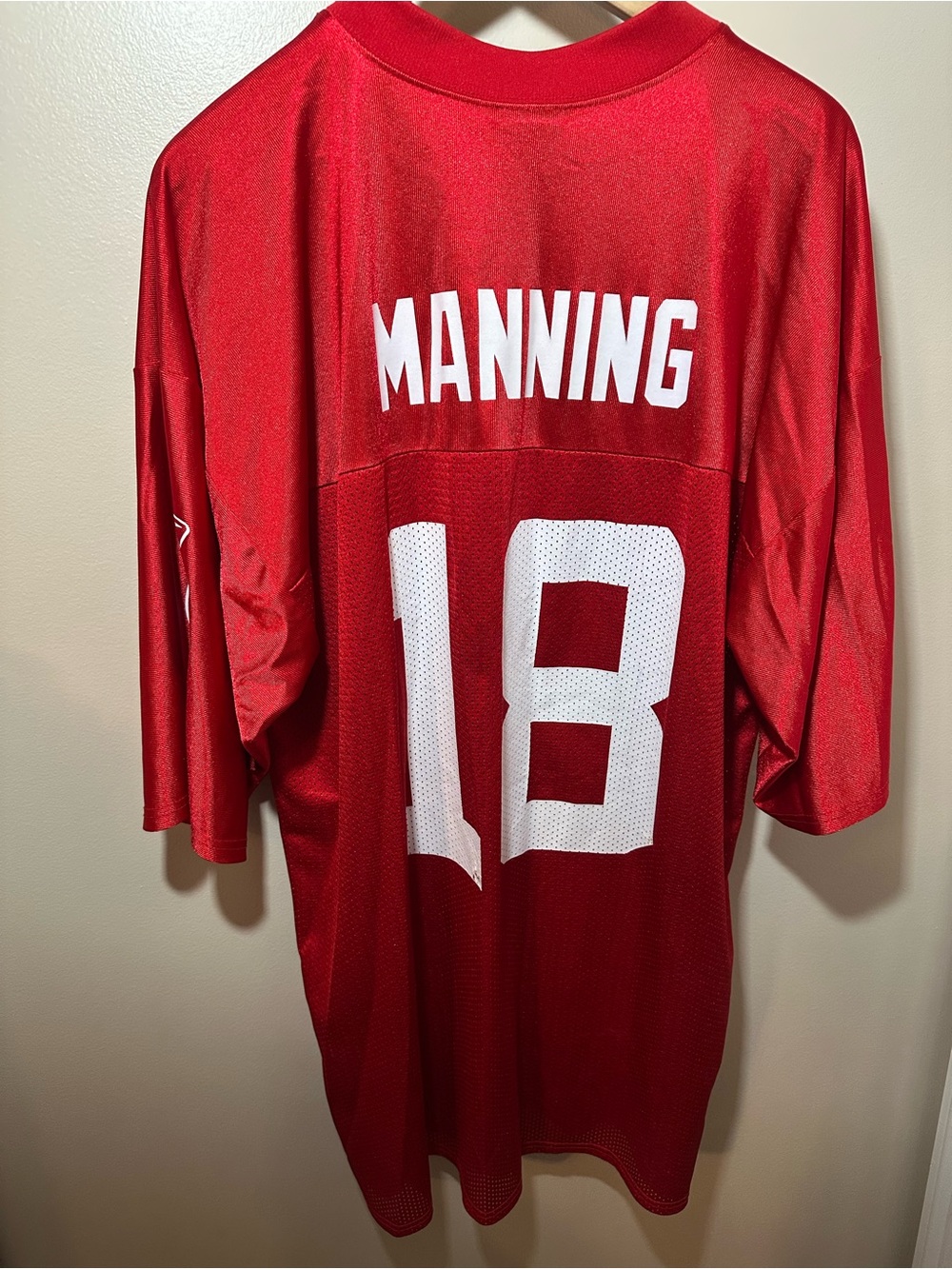 Vtg Reebok Peyton Manning Indianapolis Colts #18 Alternate Red NFL Jersey Sz XL